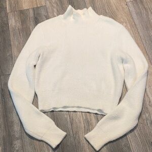 Zara White Turtleneck Sweater
